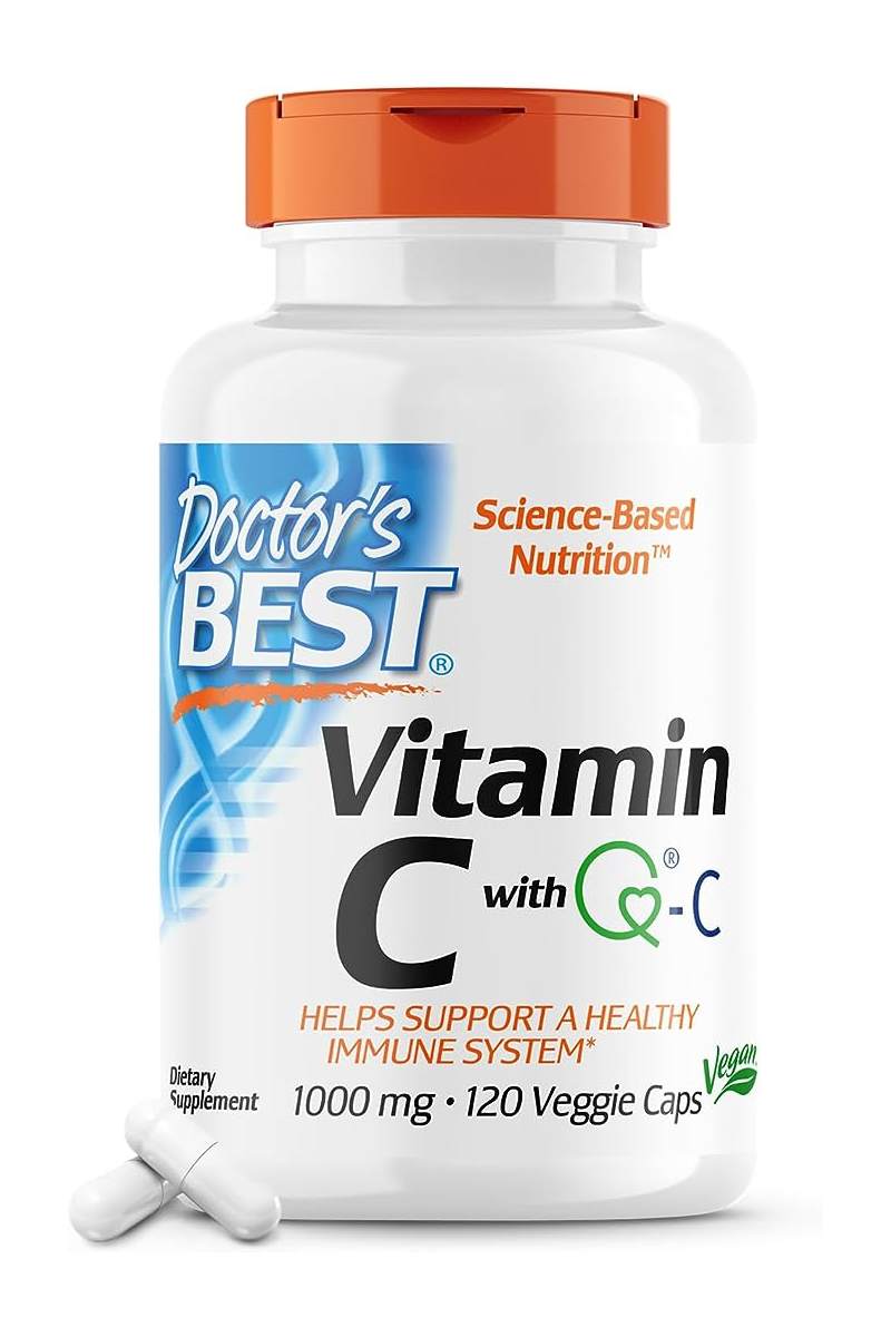 Doctor's Best Vitamin C With Q-C, 1,000 Mg - 120 vegetarian Capsules - Vitamin C