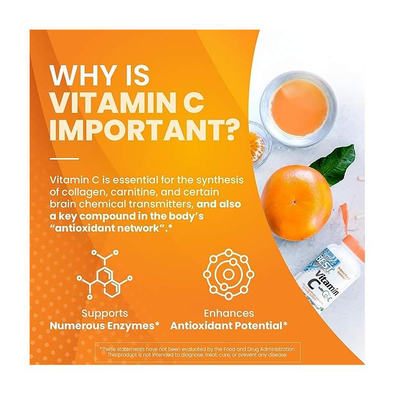 Doctor's Best Vitamin C With Q-C, 1,000 Mg - 120 vegetarian Capsules - Vitamin C