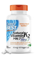 Doctor's Best Natural Vitamin K2 Mk-7 With Menaq7 45Mcg - 60 vegetarian capsules - Vitamin K