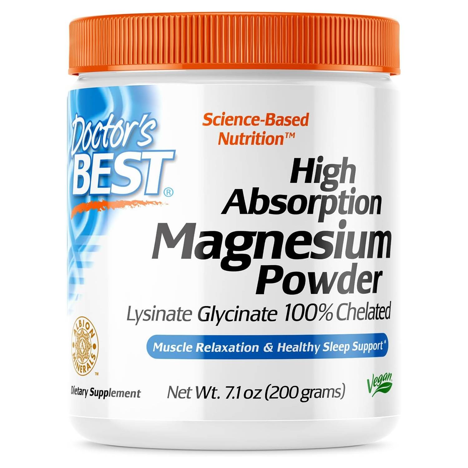 Doctor's Best High Absorption Magnesium Powder - 200g - Minerals