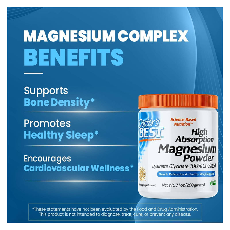 Doctor's Best High Absorption Magnesium Powder 200g / -
