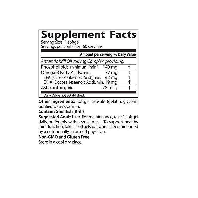 Doctor's Best Real Krill, 350 Mg 60 Softgels / -