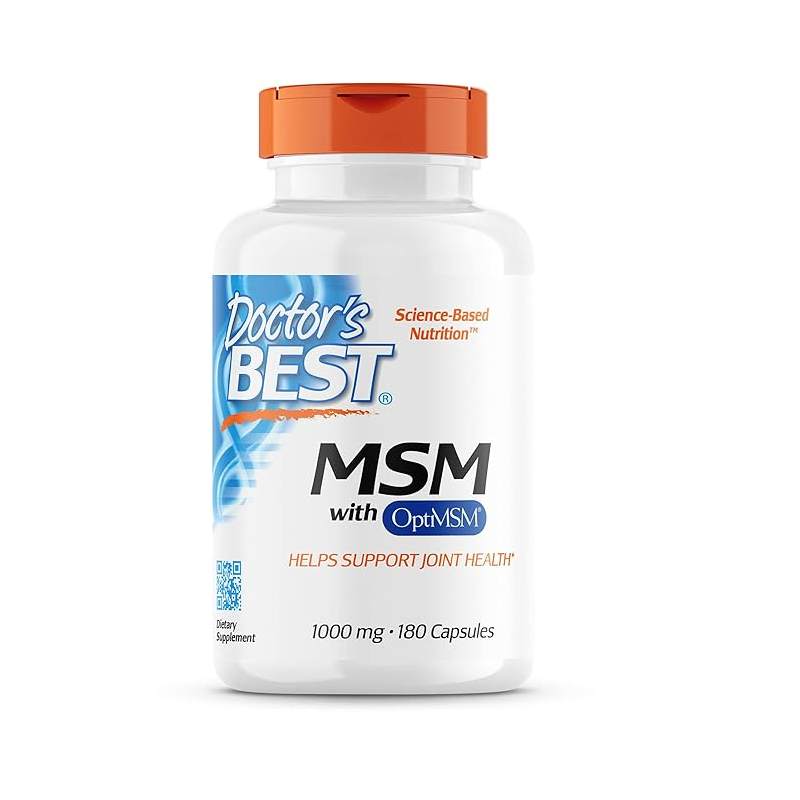 Doctor's Best MSM With Optimsm 1,000 Mg 180 Capsules