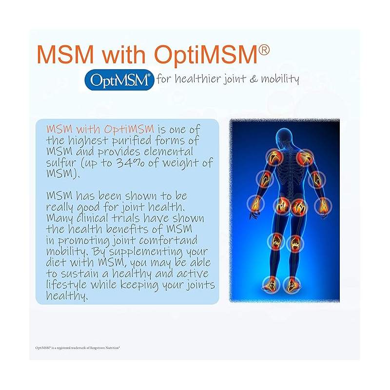 Doctor's Best MSM With Optimsm 1,000 Mg 180 Capsules