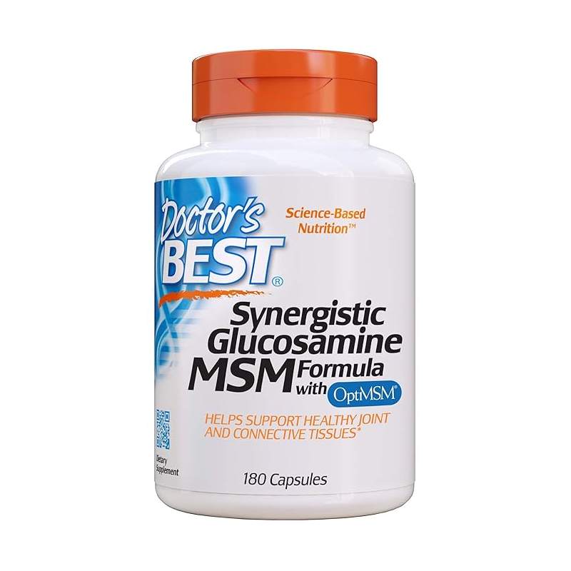 Doctor's Best Synergistic Glucosamine MSM Formula 180 Capsules