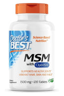 Doctor's Best MSM With Optimsm 1,500 Mg - 120 Tablets - Joint Health
