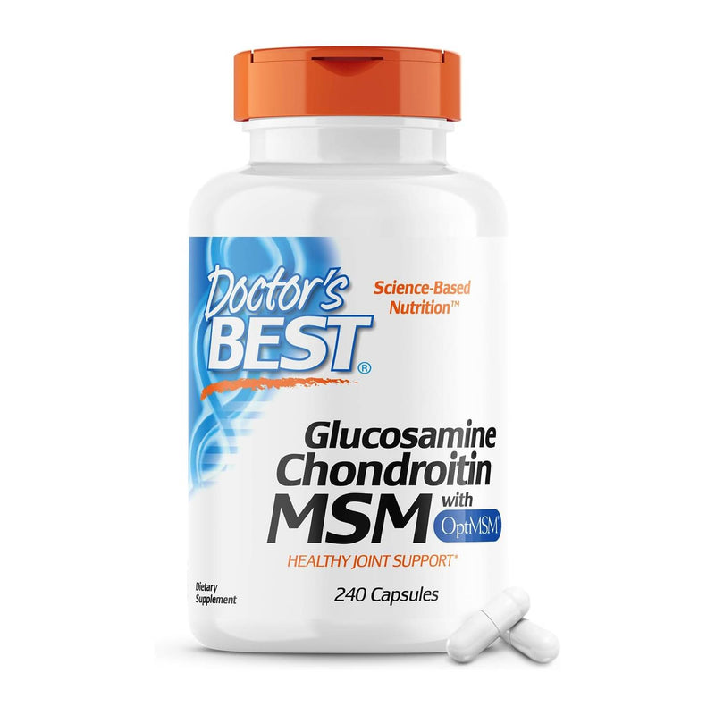 Doctor's Best Glucosamine Chondroitin MSM With OptiMSM 240 Capsules
