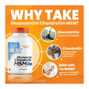 Doctor's Best Glucosamine Chondroitin MSM With OptiMSM - 240 Capsules - - Joint Health