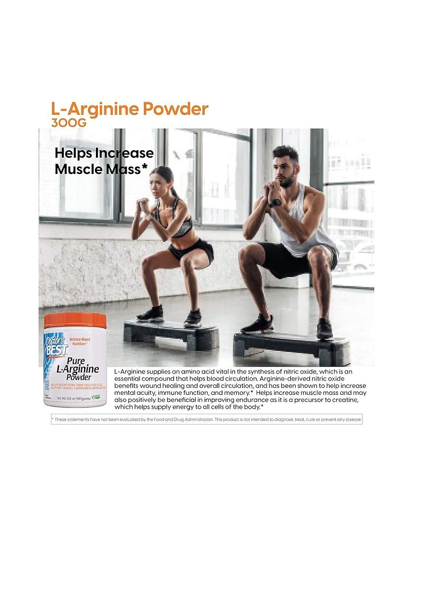 Doctor's Best Pure L-Arginine Powder 300g