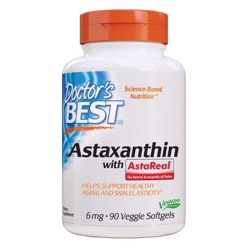 Doctor's Best Astaxanthin With Astareal, 6 Mg, 90 Softgels
