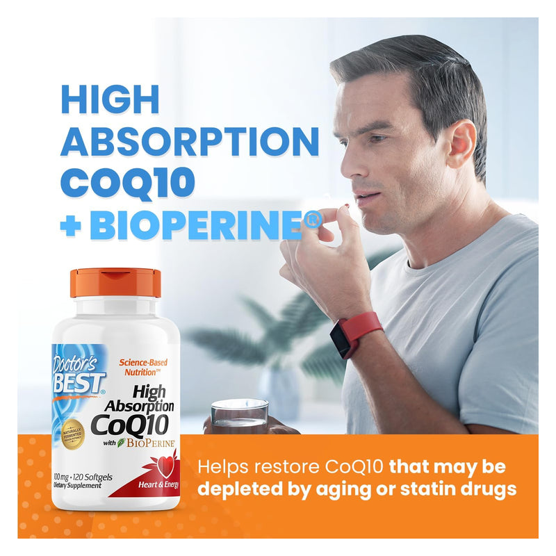 Doctors Best High Absorption Coq10 100 Mg 120 Softgels