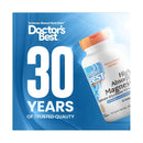 Doctor's Best High Absorption Magnesium, Lysinate Glycinate 100% Chelated 52.5 Mg - 120 vegetarian Capsules - Minerals