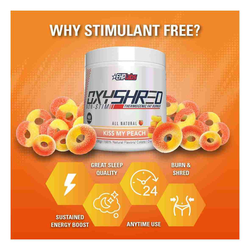 EHP Labs OxyShred Non-Stim Kiss My Peach / 60 servings