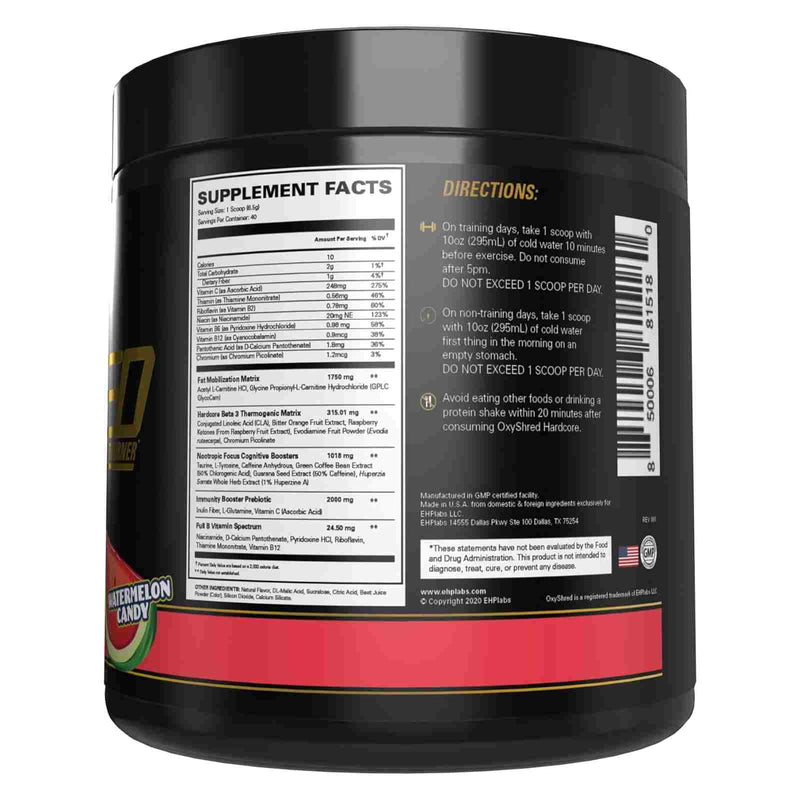 EHP Labs OxyShred Hardcore Watermelon Candy / 40 servings