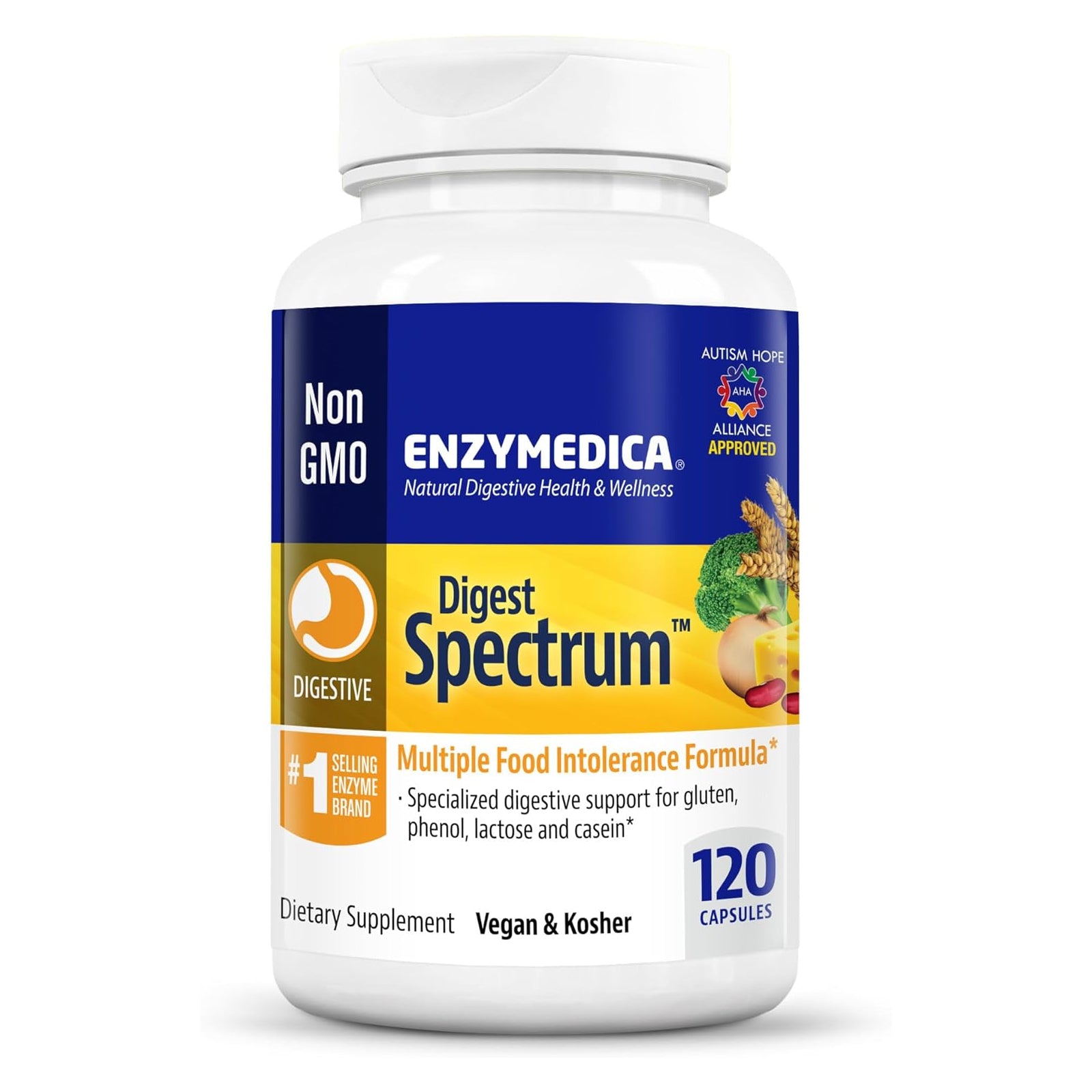 Enzymedica Digest Spectrum - 120 Capsules - Enzymes