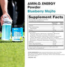 Optimum Nutrition Essential AMIN.O. Energy - Blueberry Mojito 30 Servings - - Amino Acids