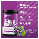 Optimum Nutrition Essential AMIN.O. Energy - Concord Grape 30 Servings - - Amino Acids