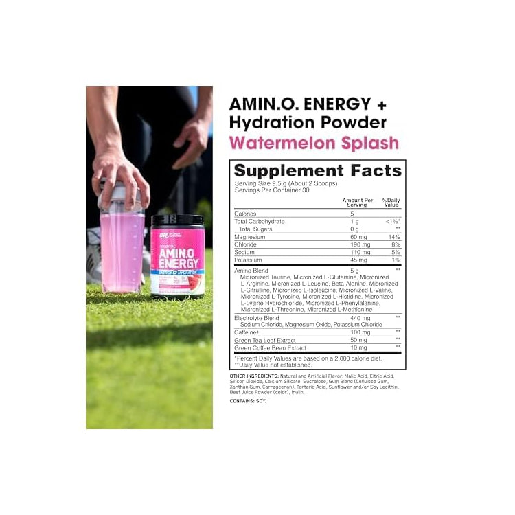 Optimum Nutrition Essential Amino Energy Watermelon / 30 Servings