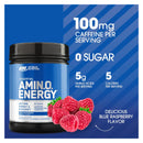 Optimum Nutrition Essential AMIN.O. Energy - Blue Raspberry 65 Servings - - Amino Acids