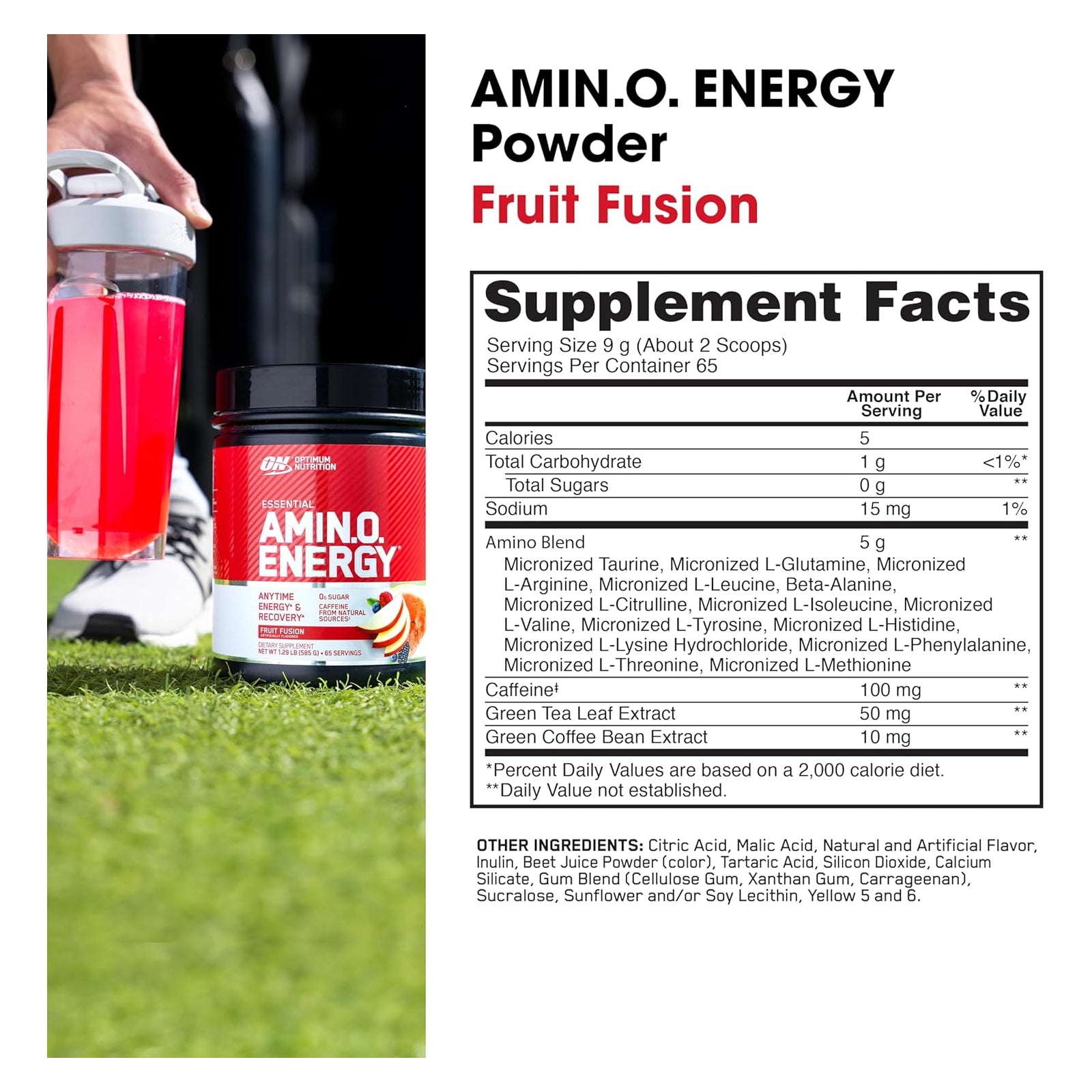 Optimum Nutrition Essential Amino Energy Fruit Fusion / 65 Servings