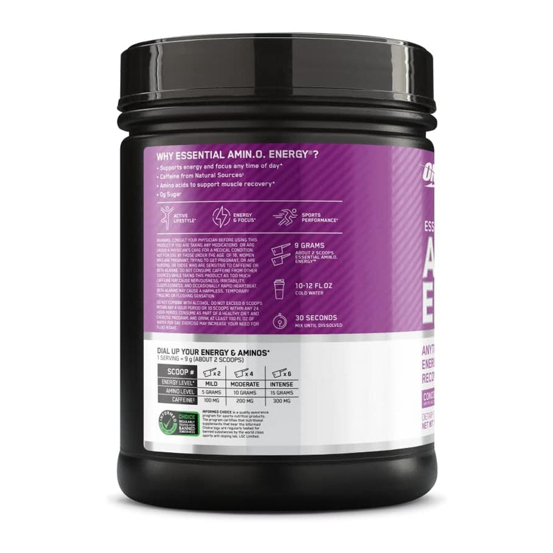 Optimum Nutrition Essential Amino Energy Concord Grape / 65 Servings