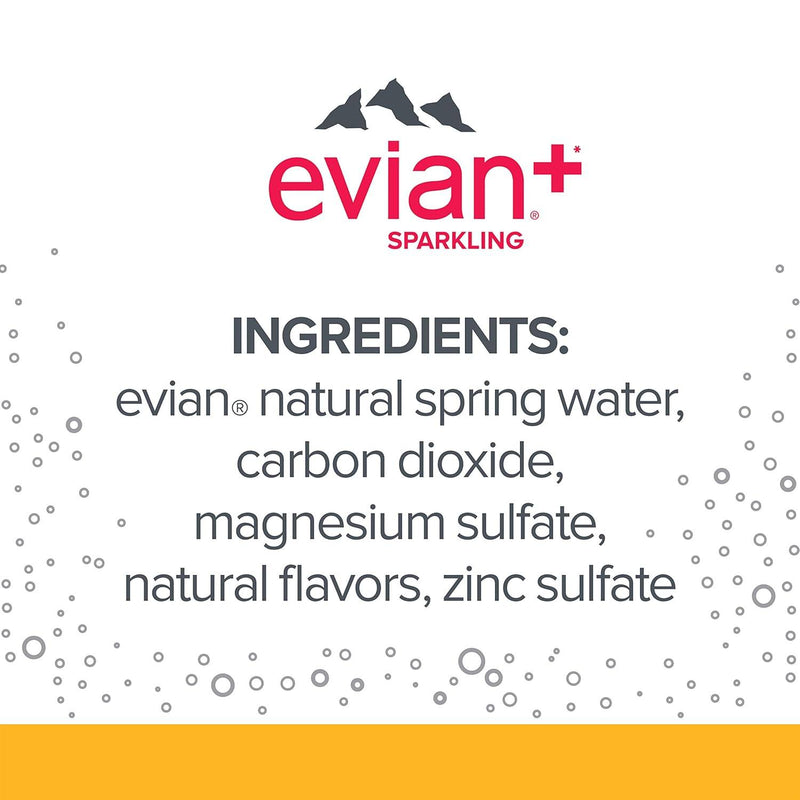 Evian + Sparkling Lime Ginger / 24 units x 330ml