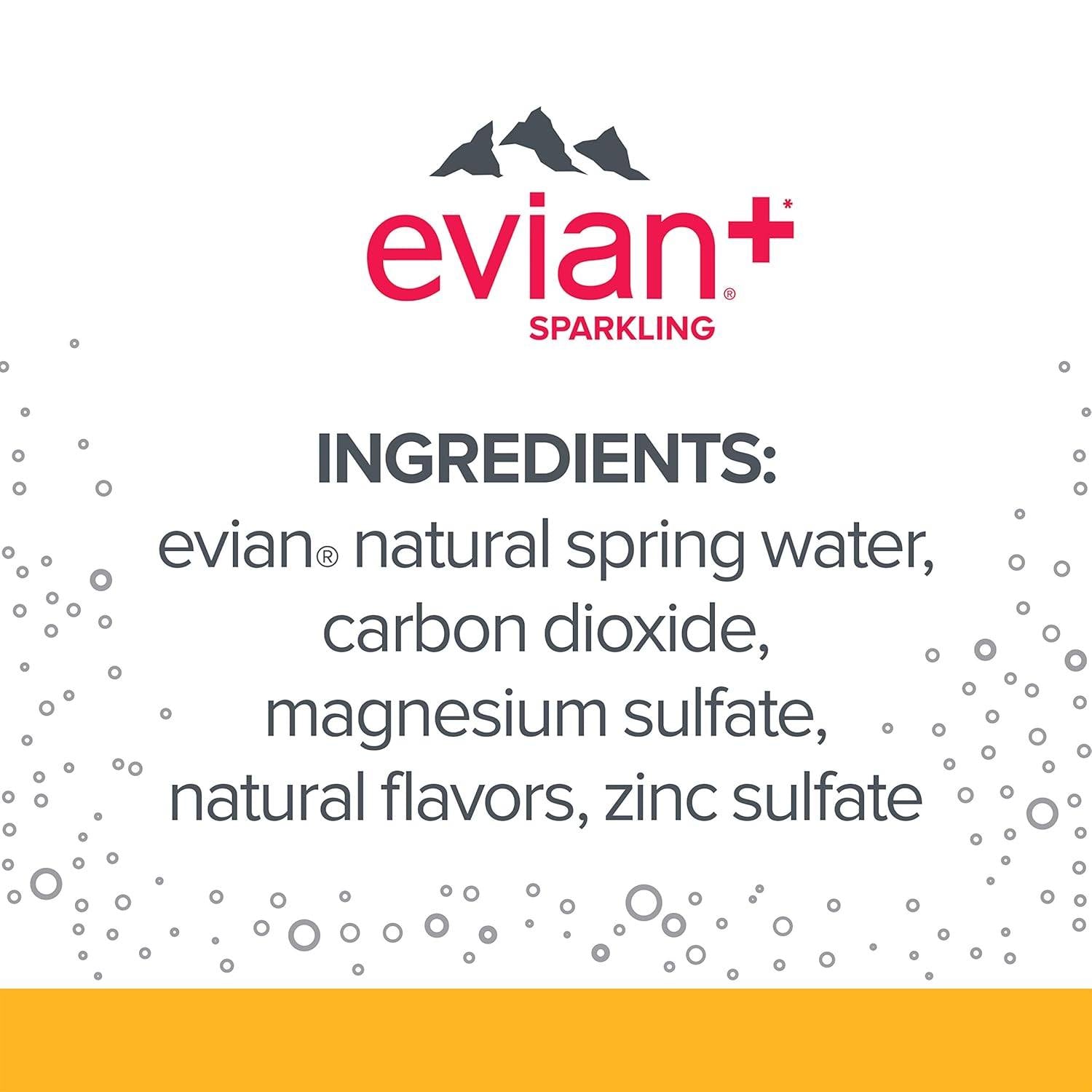 Evian + Sparkling Raspberry and Ginseng / 330ml