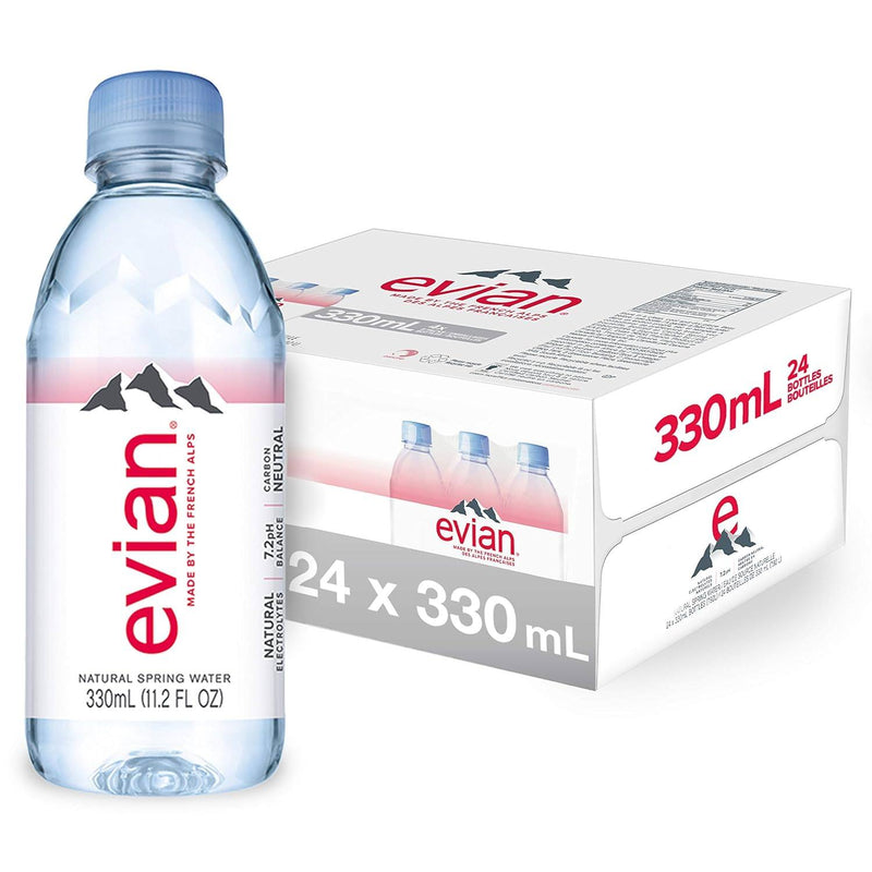 Evian Natural Spring Water 24 units x 330ml