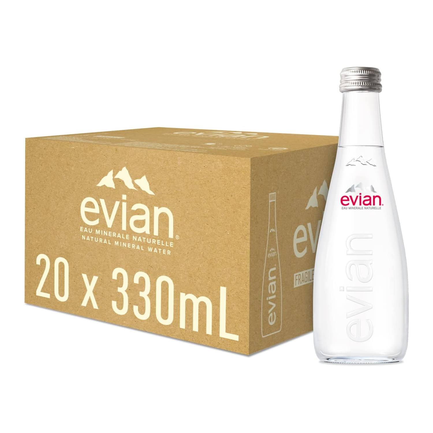 Evian Natural Spring Water 20 units x 330ml