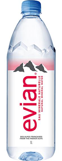 Evian Natural Spring Water 1L