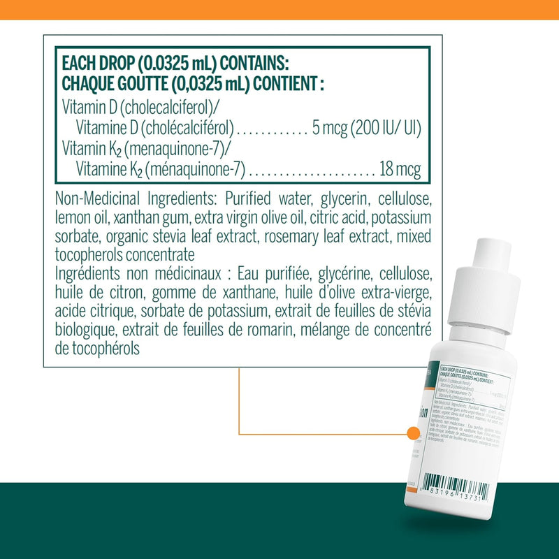 Genestra Brands D3 K2 Mulsion - 20mL - Vitamin D