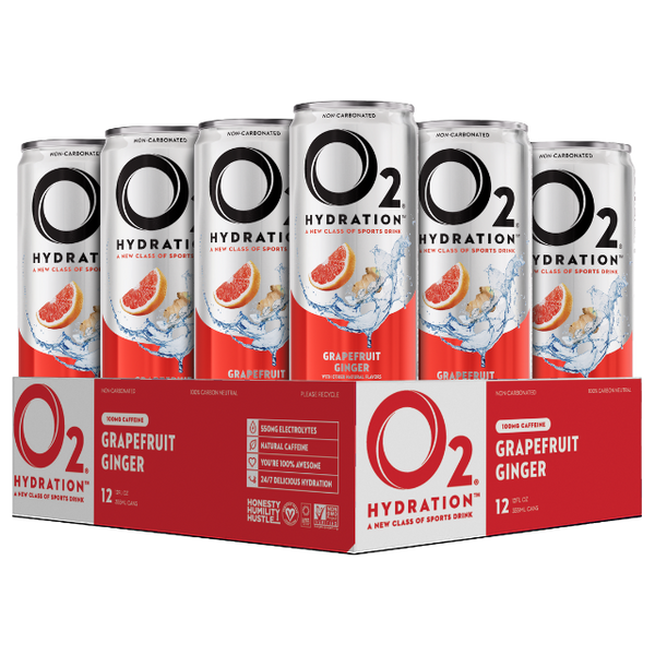 O2 Hydration Sports Recovery Drink, Grapefruit Ginger, 354ml