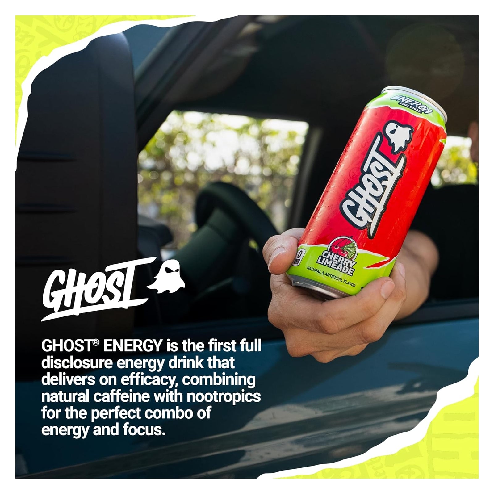 Ghost Free Energy Drink Cherry Limeade / 473ml