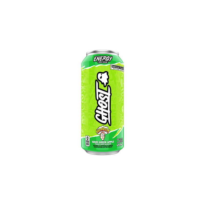 Ghost Free Energy Drink Warheads Sour Green Apple / 473ml