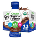 Orgain Organic Grassfed Protein Shake - Creamy Chocolate Pack of 12 - Protein Shake