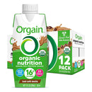 Orgain Organic Grassfed Protein Shake - Iced Café Mocha Pack of 12 - Protein Shake