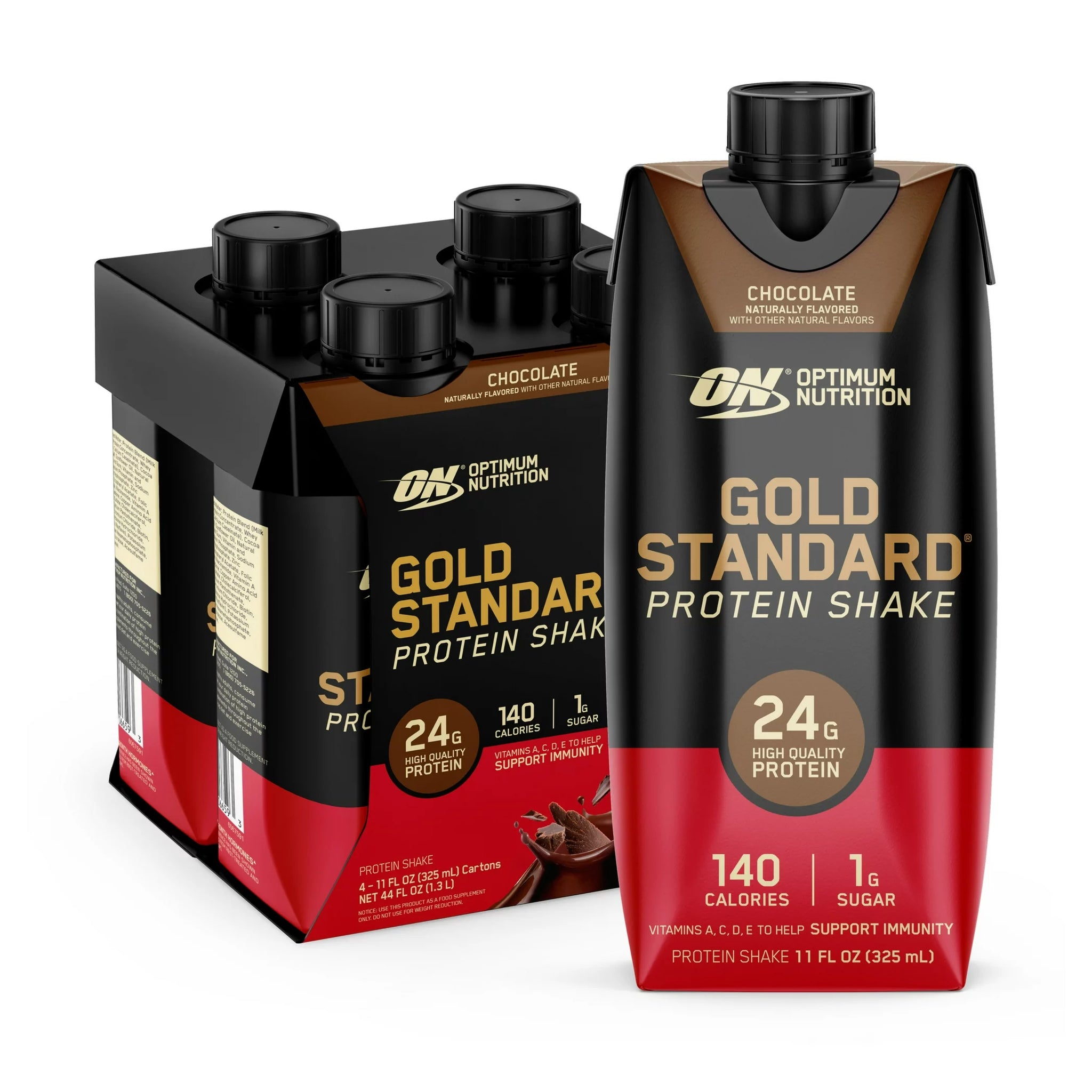 Optimum Nutrition Gold Standard Protein Shake RTD Chocolate / 4-pack