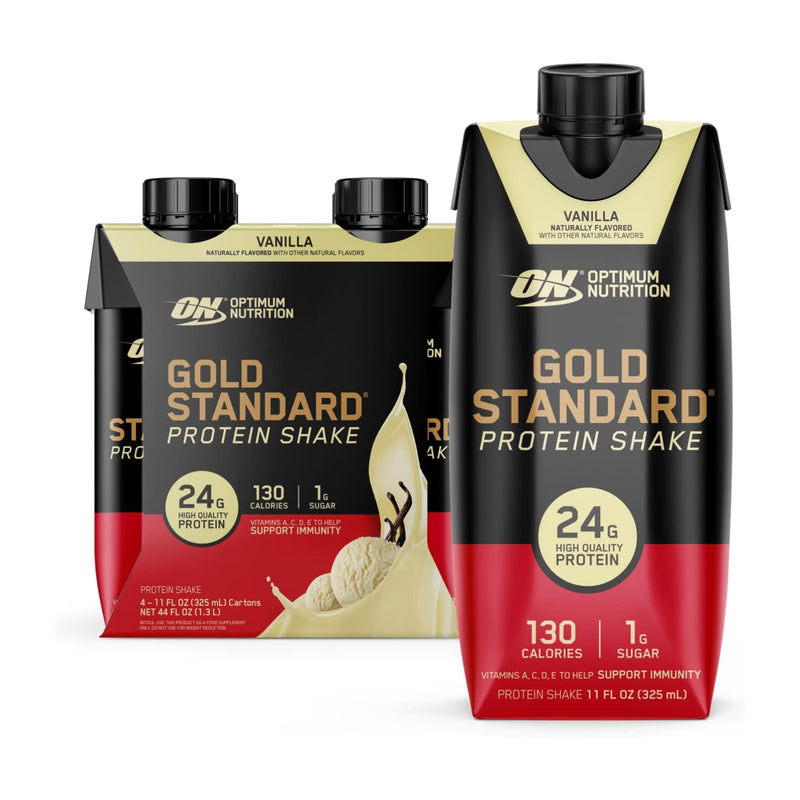 Optimum Nutrition Gold Standard Protein Shake RTD Vanilla / 4-pack