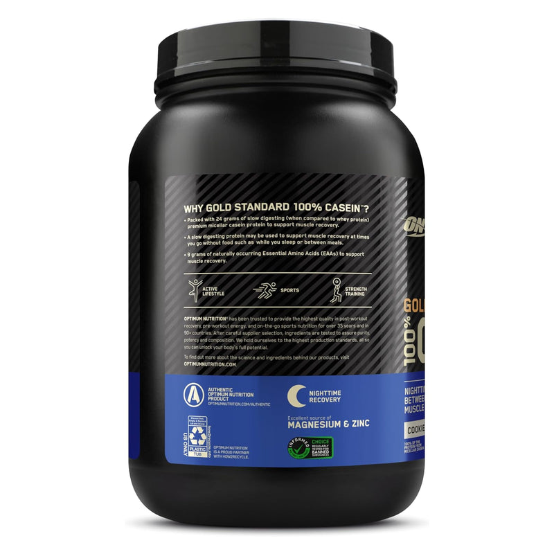 Optimum Nutrition Gold Standard 100% Casein Cookies N Cream / 2lbs / -