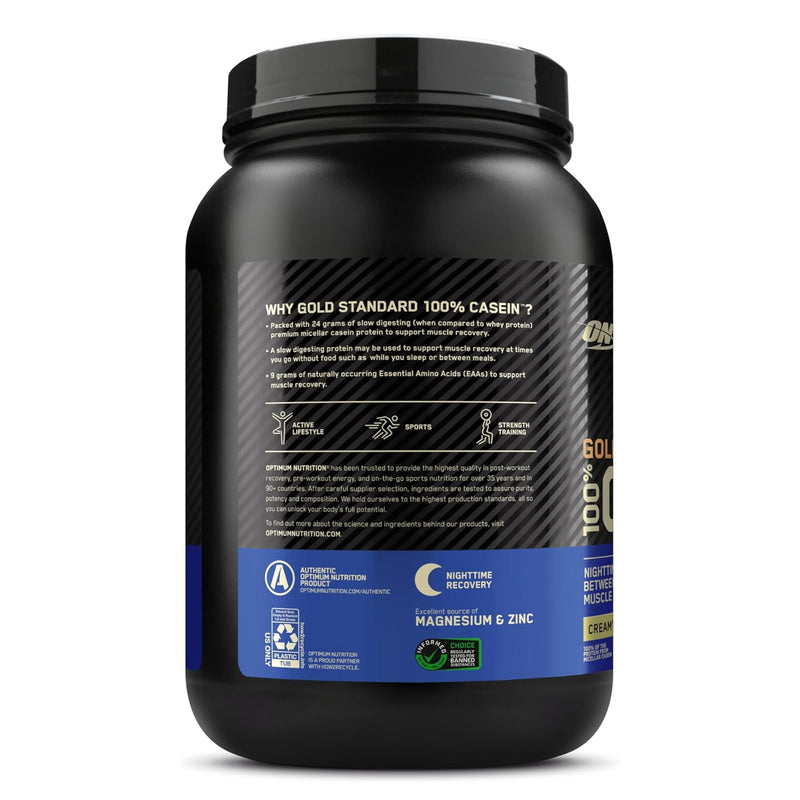 Optimum Nutrition Gold Standard 100% Casein Creamy Vanilla / 2lbs / -