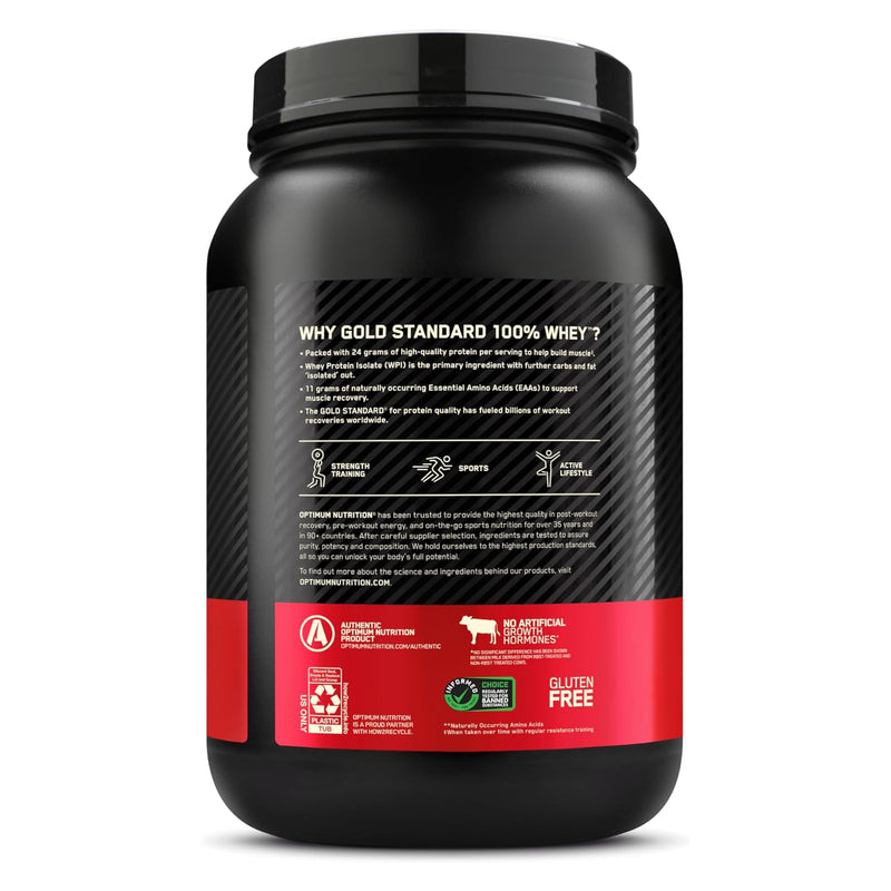 Optimum Nutrition Gold Standard 100% Whey Protein Strawberry & Cream / 2lbs