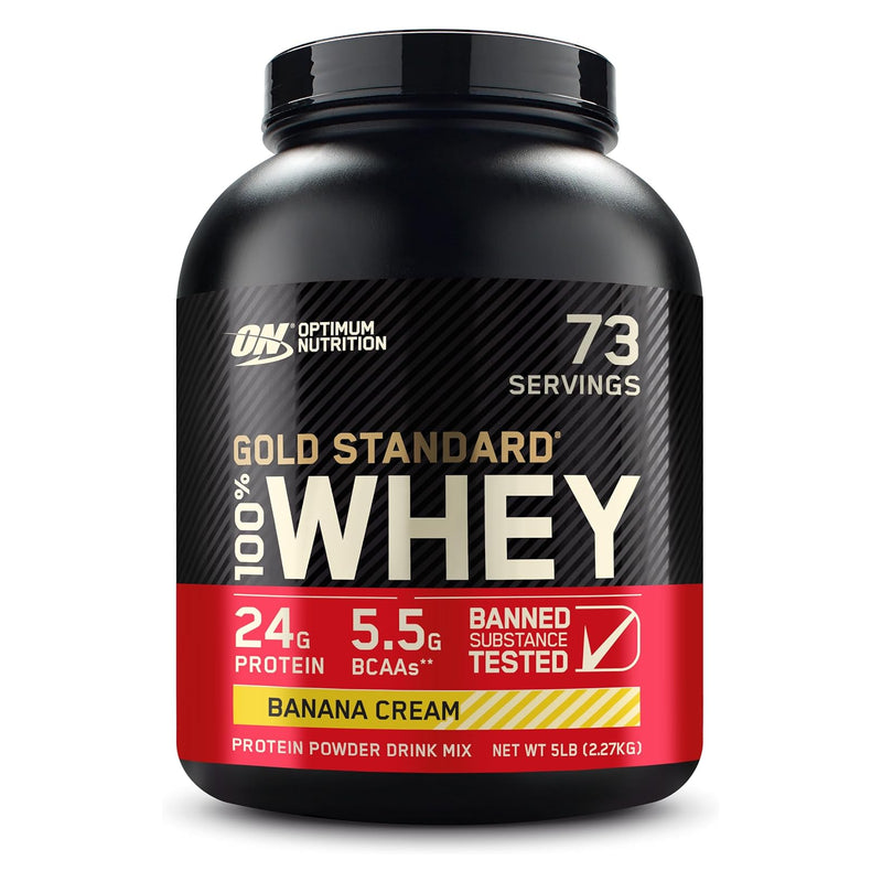 Optimum Nutrition Gold Standard 100% Whey Protein Banana Cream / 5lbs