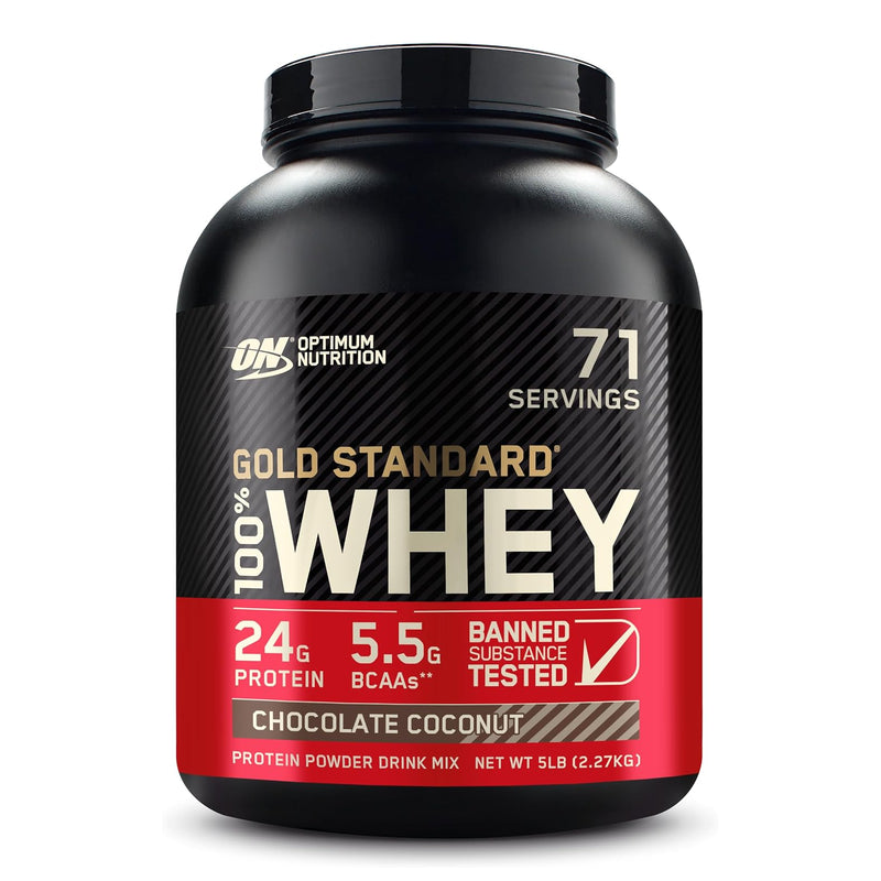 Optimum Nutrition Gold Standard 100% Whey Protein Chocolate Coconut / 5lbs