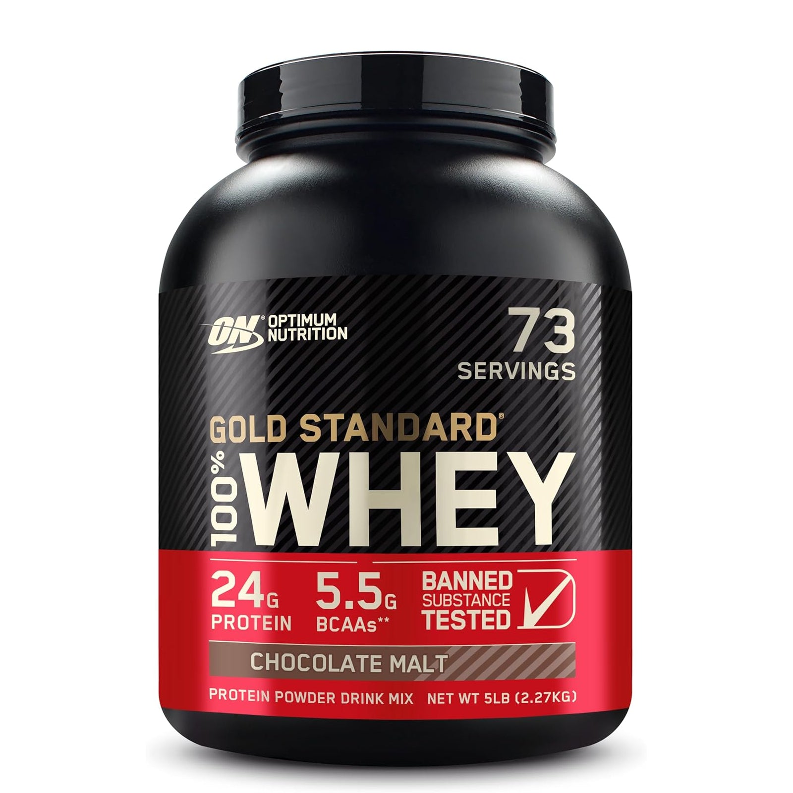 Optimum Nutrition Gold Standard 100% Whey Protein Chocolate Malt / 5lbs