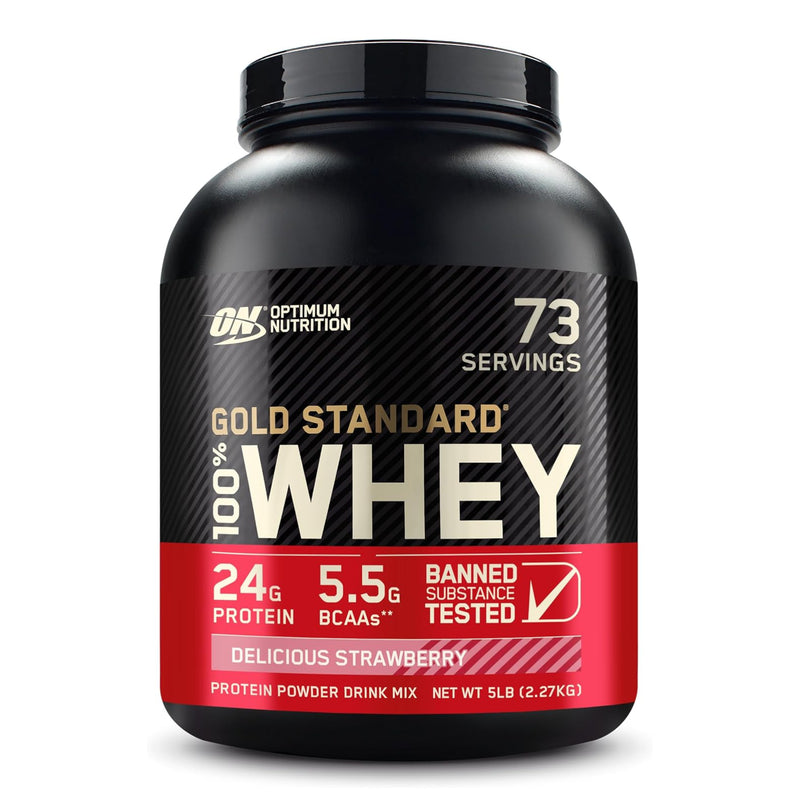 Optimum Nutrition Gold Standard 100% Whey Protein Delicious Strawberry / 5lbs