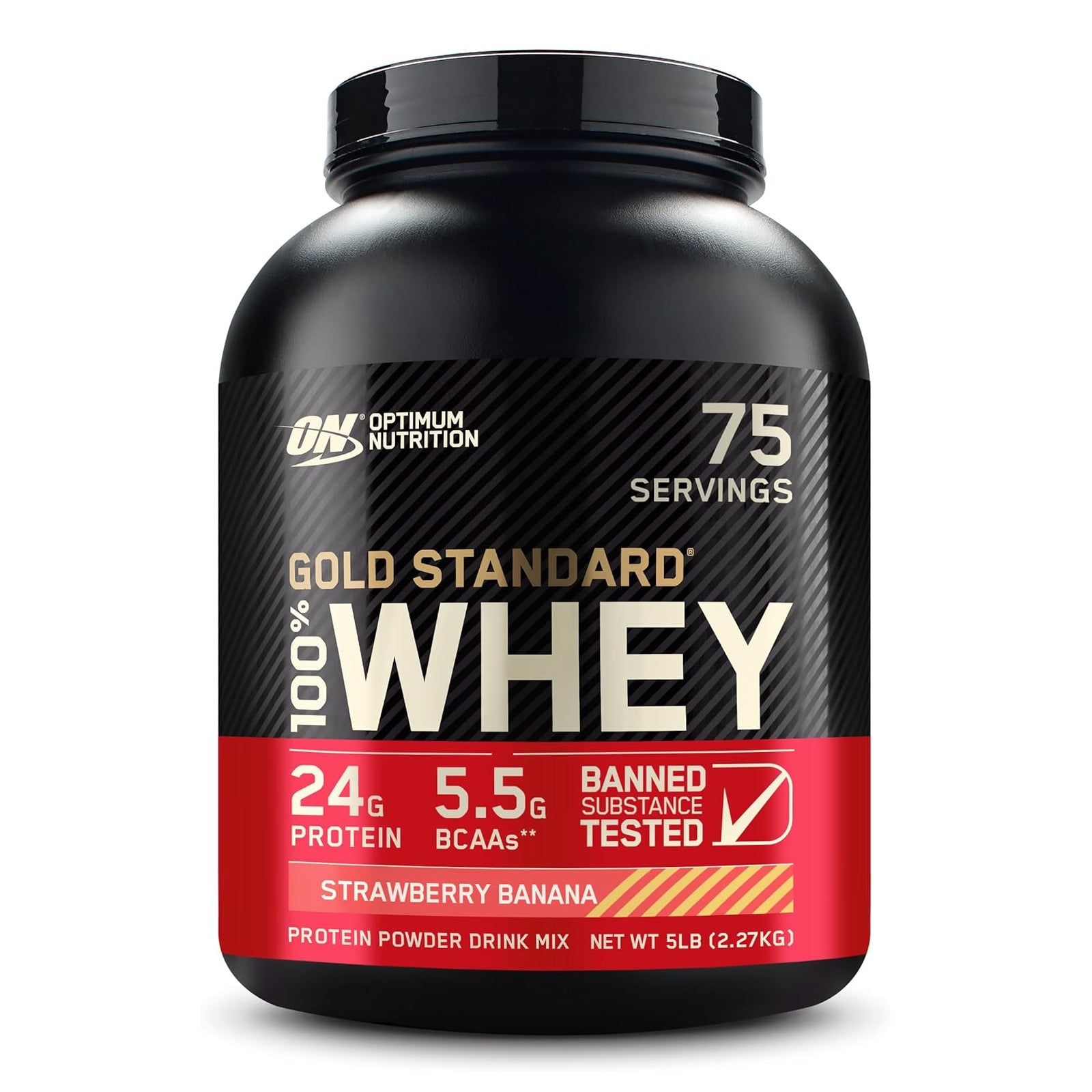 Optimum Nutrition Gold Standard 100% Whey Protein Strawberry Banana / 5lbs