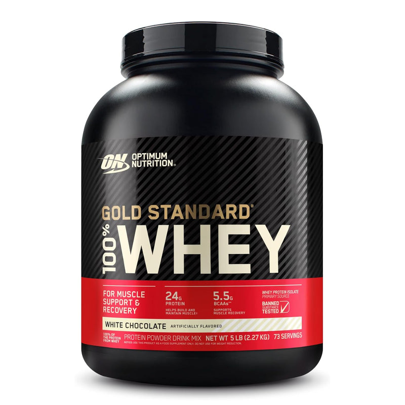 Optimum Nutrition Gold Standard 100% Whey Protein White Chocolate / 5lbs