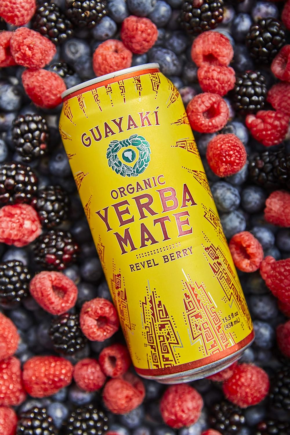 Guayaki Organic Yerba Mate Can - Revel Berry 12-pack - Energy Drinks