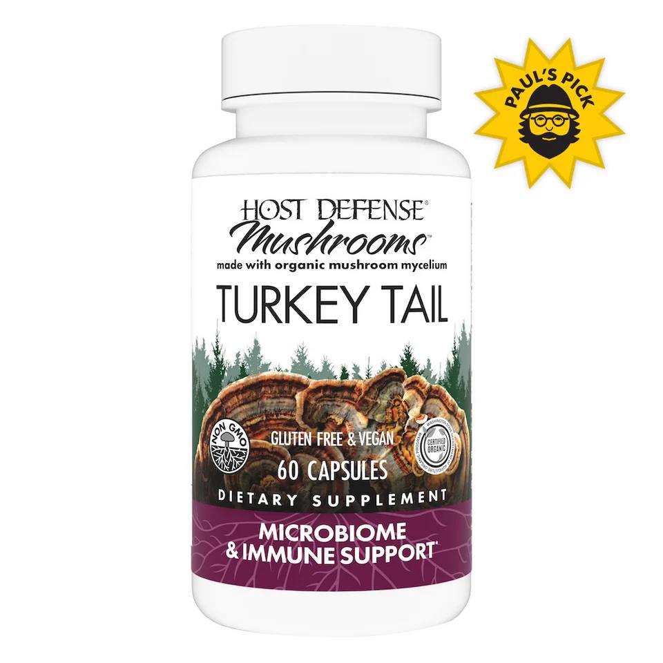 Host Defense Turkey Tail (Trametes Versicolor) 60 capsules