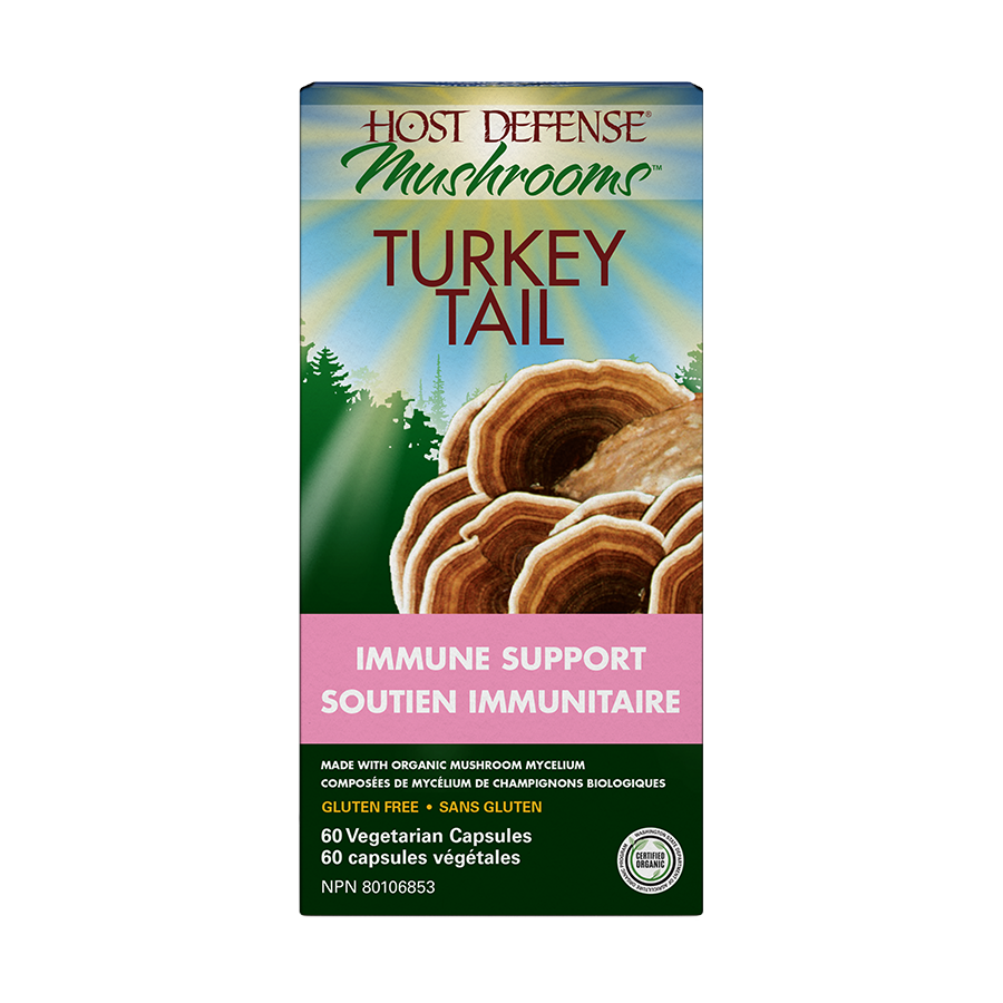 Host Defense Turkey Tail Capsules - - Adaptogen